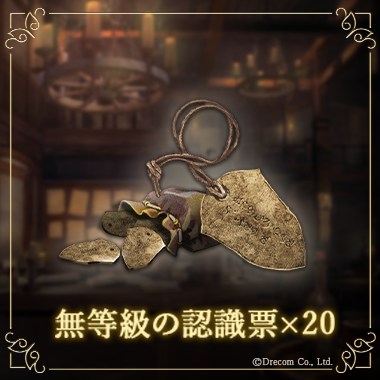 無等級の認識票×20